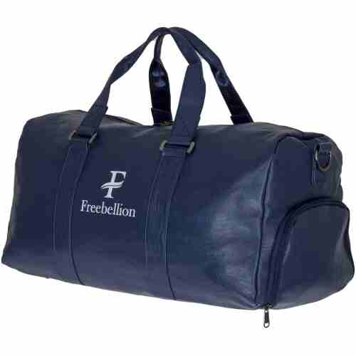 Freebellion sporttas blauw zijkant